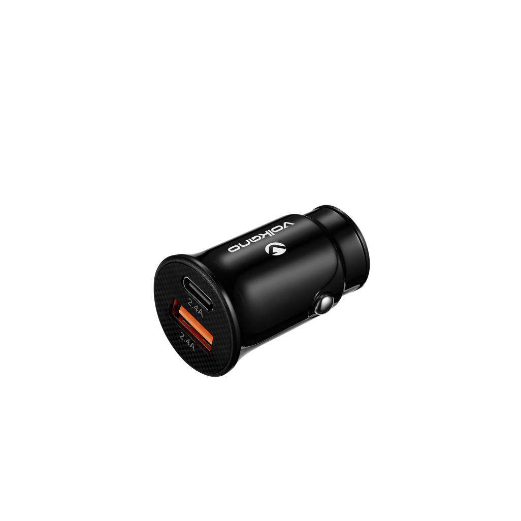 Volkano Dual USB Car Charger 12W – Fast & Compact On-The-Go Charging