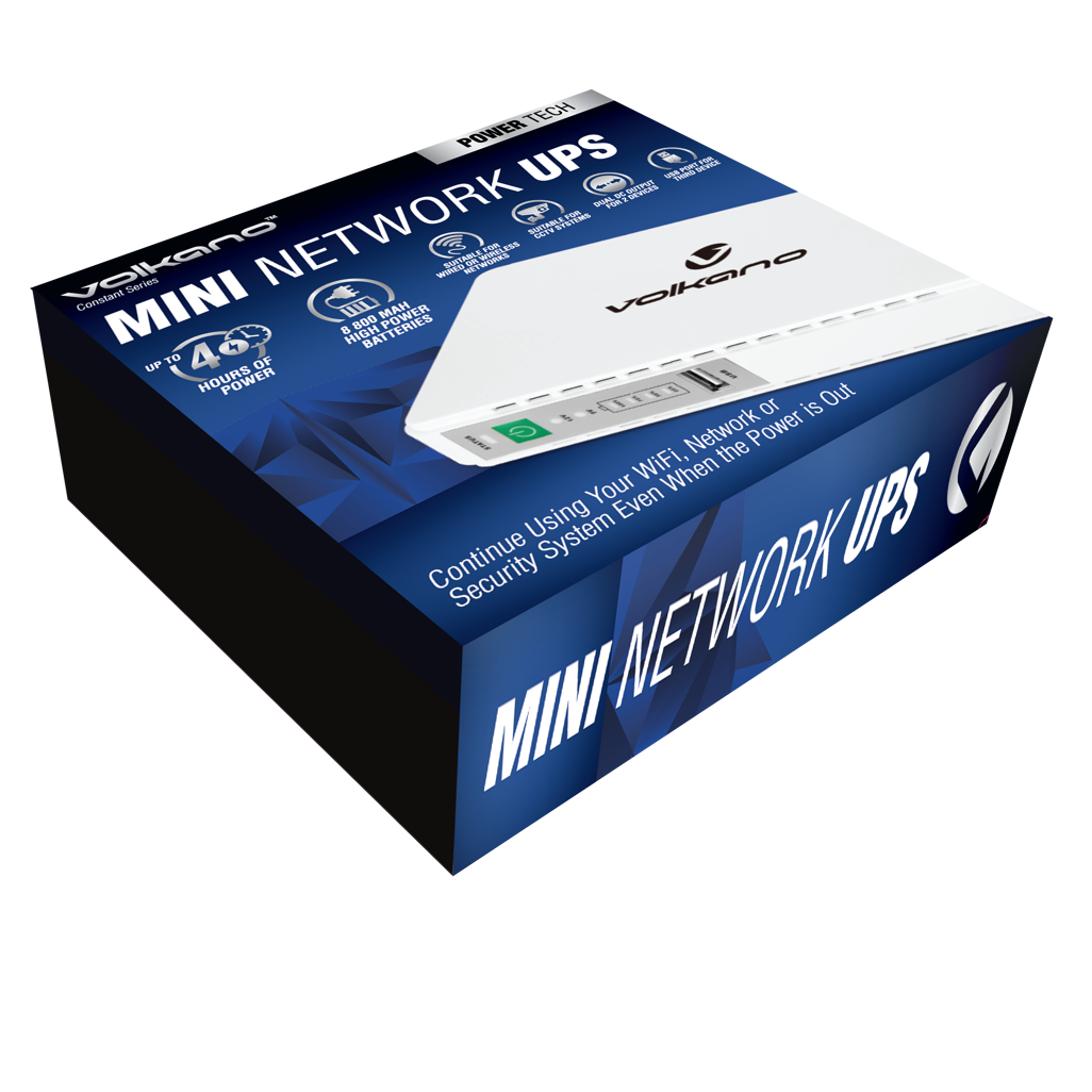 Volkano Constant Series Mini UPS 8800mAh | Power Backup for Routers & CCTV | Namiri Tech