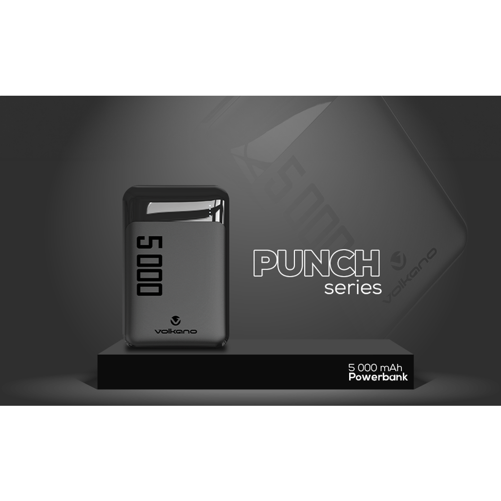 Volkano Punch Series 5000mAh Power Bank | Compact Portable Charging | Namiri Tech