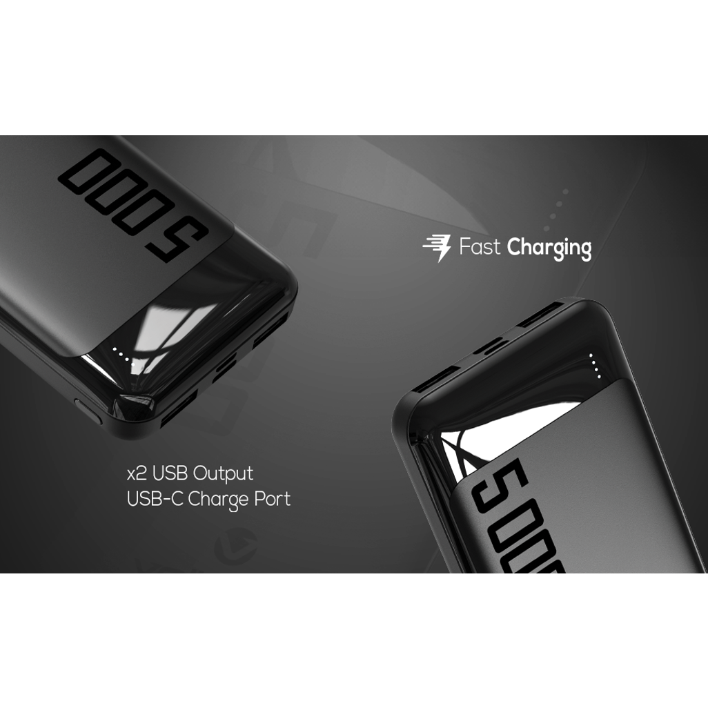 Volkano Punch Series 5000mAh Power Bank | Compact Portable Charging | Namiri Tech