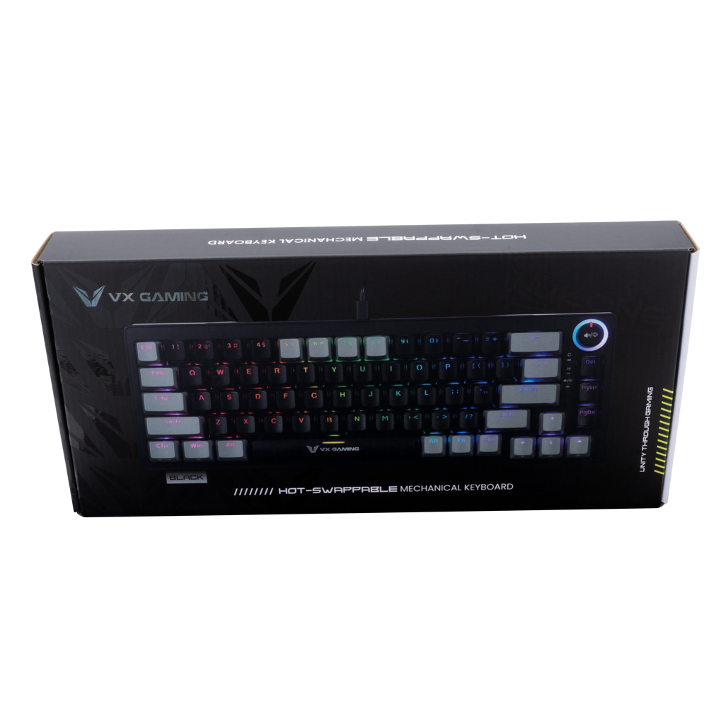 VX Gaming Sun-Wukong RGB Hot-Swappable Mechanical Keyboard | Customizable Gaming Keyboard