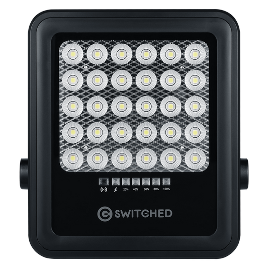 SWITCHED Urban PRO Series – 100W Solar Floodlight with Remote