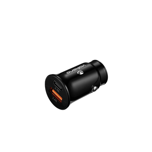Volkano Dual USB Car Charger 12W – Fast & Compact On-The-Go Charging