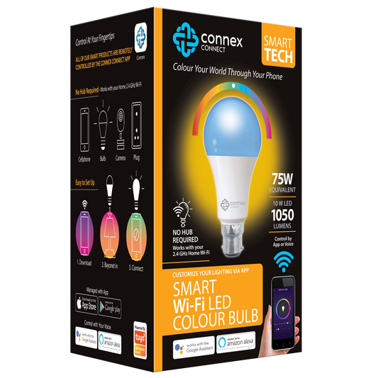 Smart WiFi Bulb 10W LED RGB White Bayonet