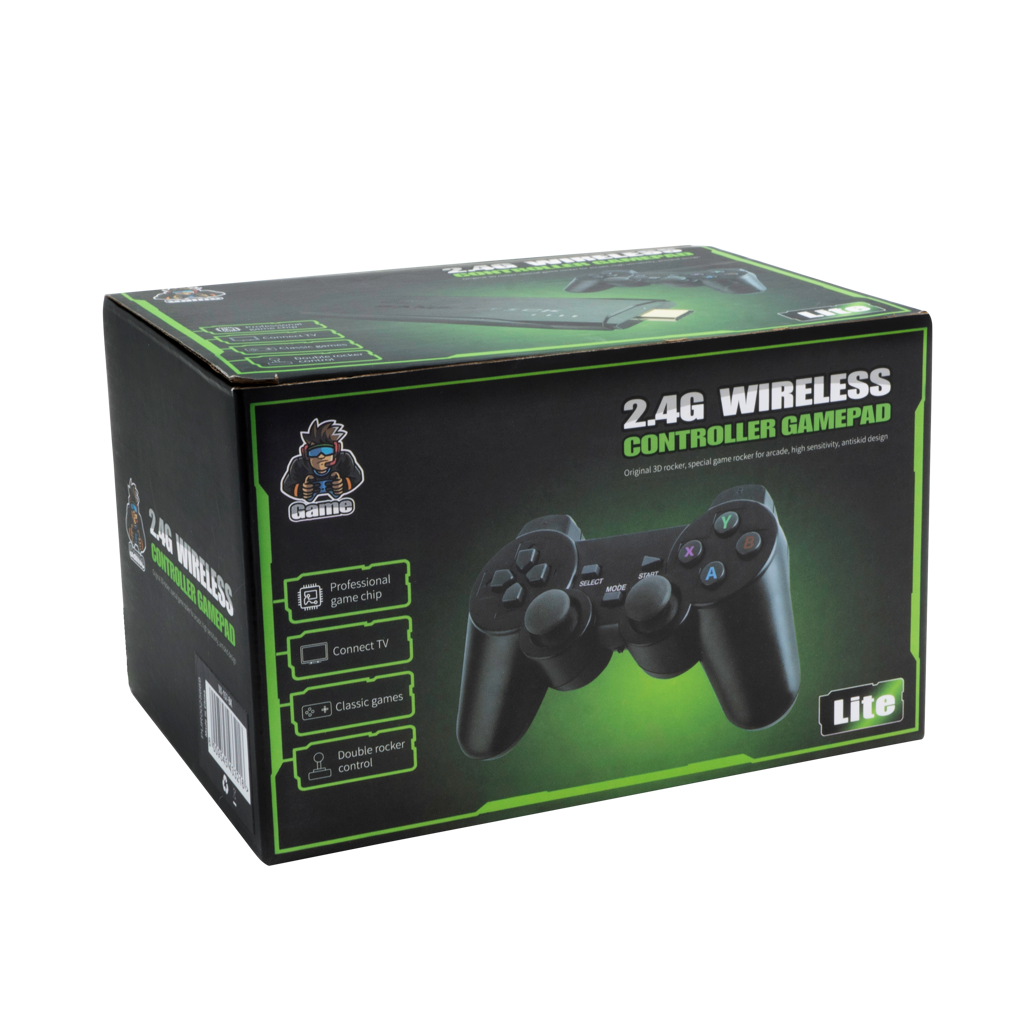 4K VX Game Console with Wireless Controllers - Black