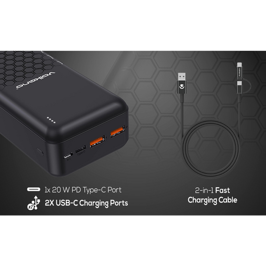 Volkano Remus series 30 000mAh P.D. + Q.C. Power bank