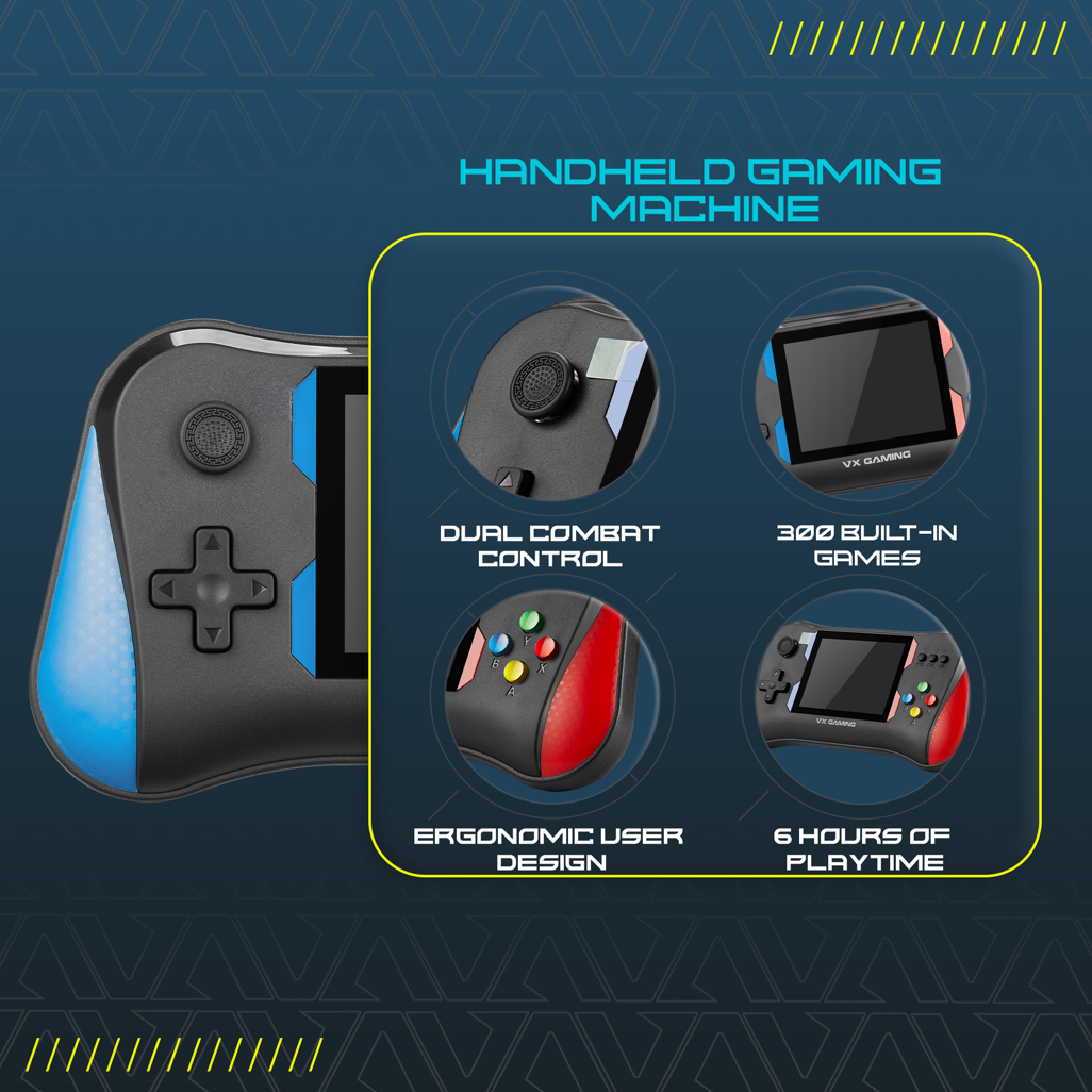 VX Gaming Quirk Series Handheld Gaming Console – Portable Retro Gaming